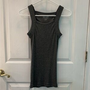 Gray Papi Ribbed Tank Top